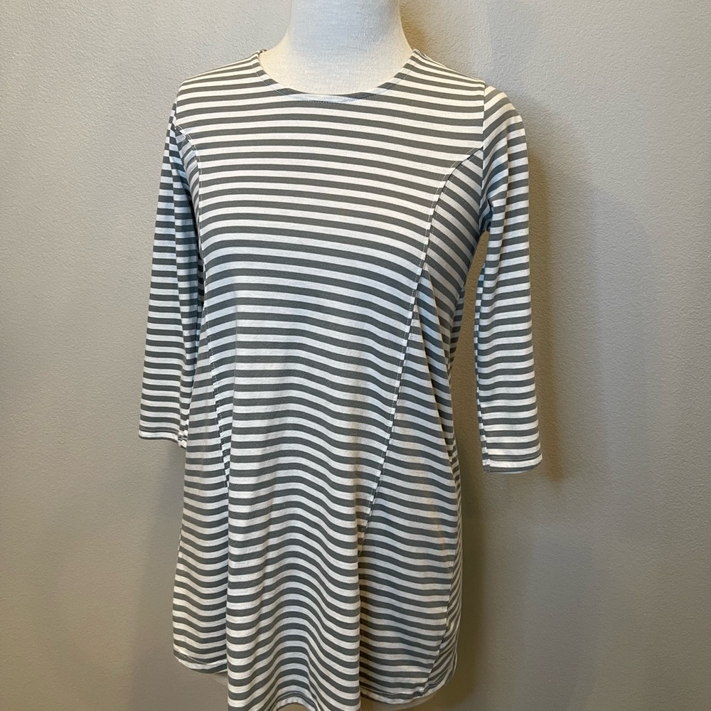 Striped faded glory dress/tunic for girls size lg 10-12